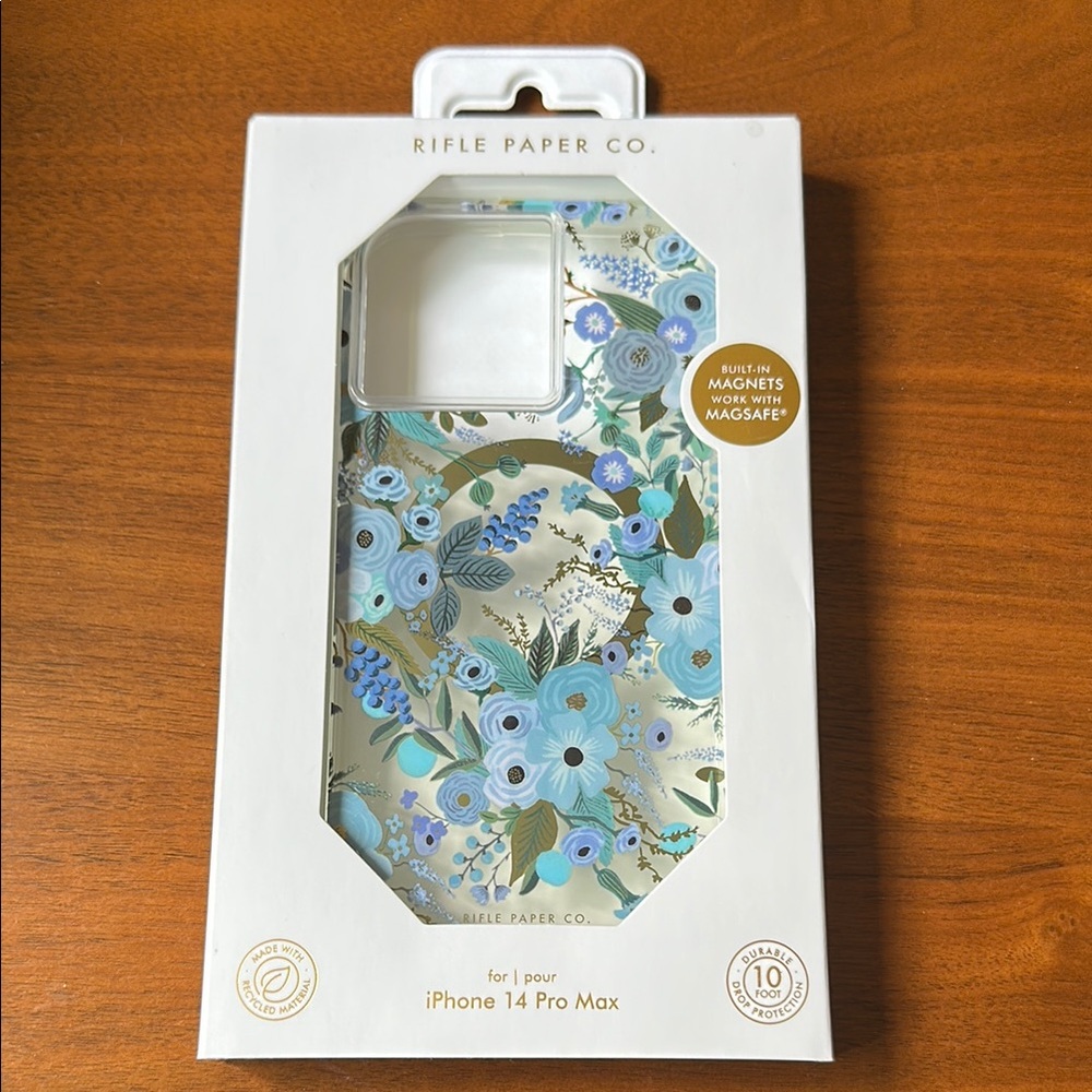 Rifle Paper Co. Garden Party Blue Floral Phone Case Elegant Design